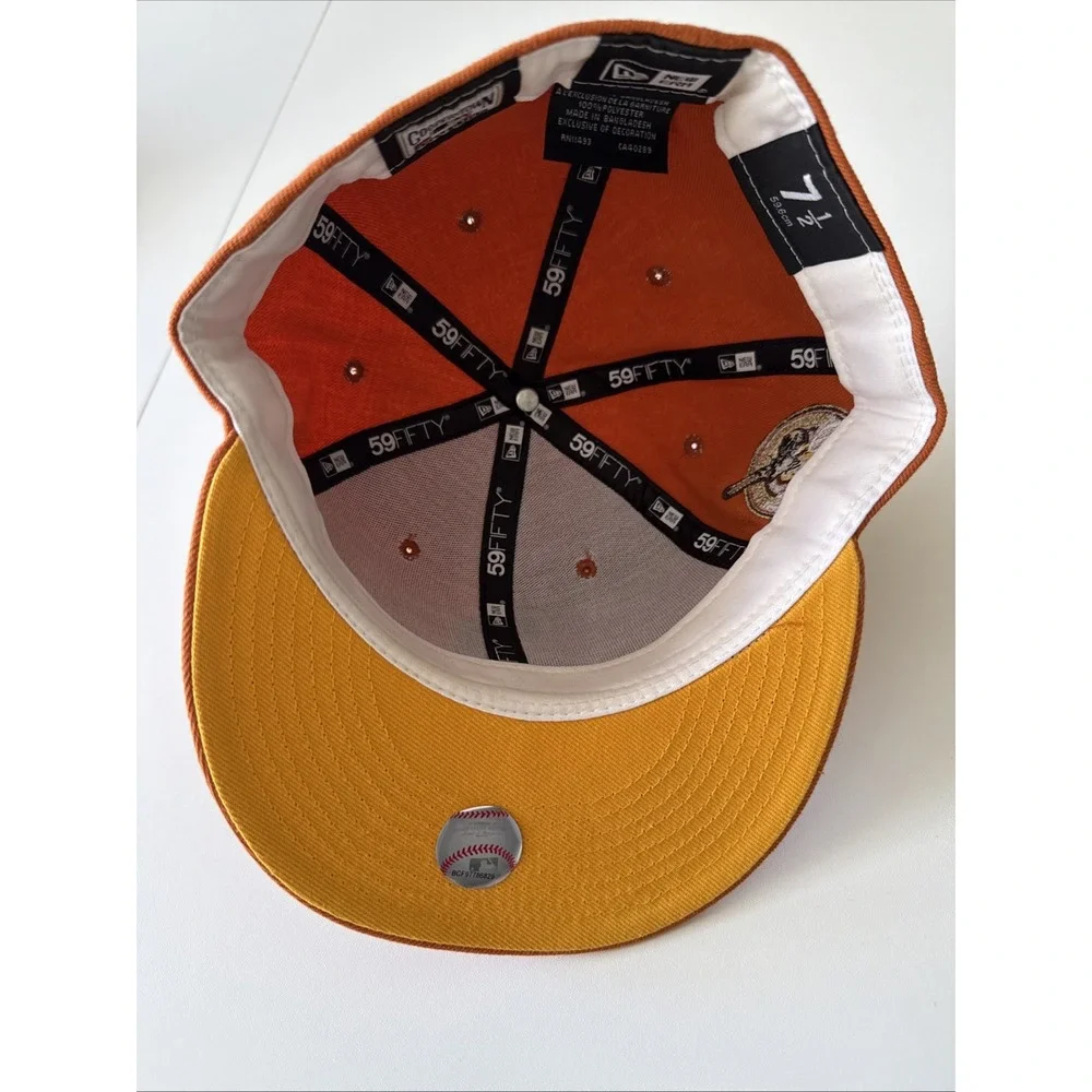 New‎ Era San Diego Padres 59Fifty Orange/yellow 7 1/2 Fitted MLB Cap